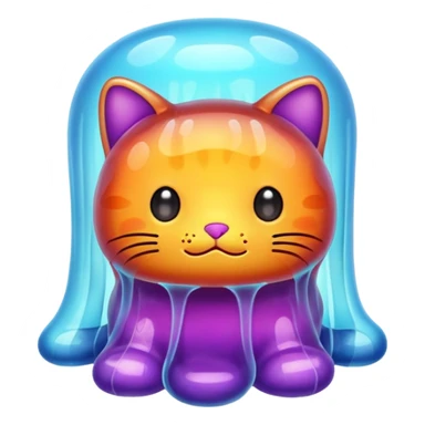 Jelly cat sticker