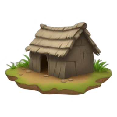 mud hut sticker