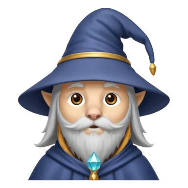 a wizard wolf sticker