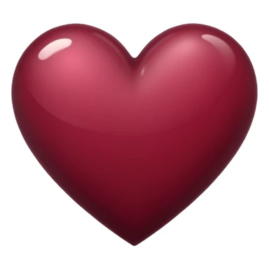 Burgundy Heart sticker