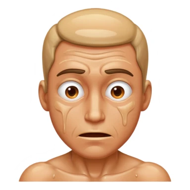 freaky sweaty man sticker