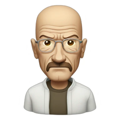 meditate walter white sticker