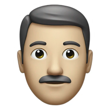 A man head replaced by a cctv sticker