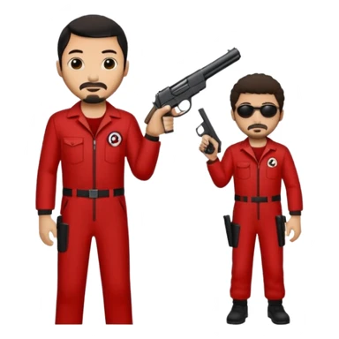 Tokyo in the la casa de papel TV show sticker