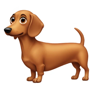 Weenie dog sticker