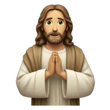 jesus christ pray with close eyes sticker