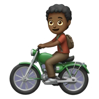 a boy riding 3series sticker