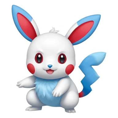 Plusle-Minun-Pokémon-fusion, full body sticker