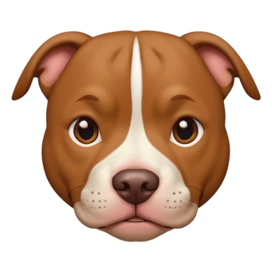 Un pitbull de carita tierna  sticker