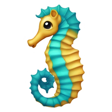 Cute seahorse sticker