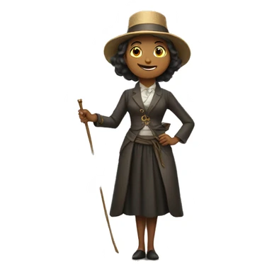 maestra con varita magica sticker