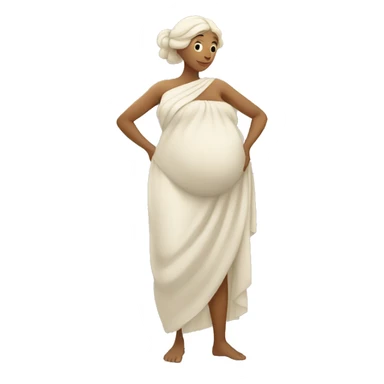white ancient greek woman pregnant sticker