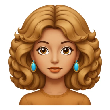 70s 80s single women with hair style  sticker