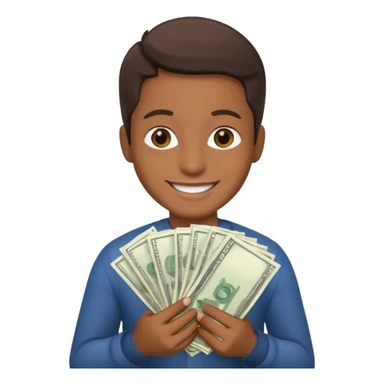 Fully enjoyment with money sticker