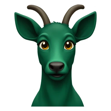 dark green hert sticker