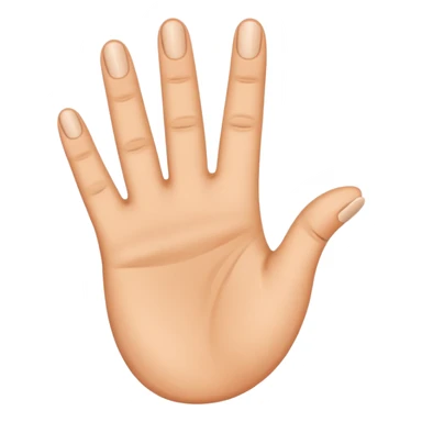 the 2 middle fingers inside an oval shaped hold sticker