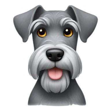 grey schnauzer sticker