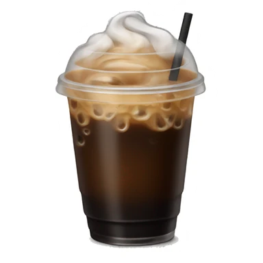 Black iced coffee sticker
