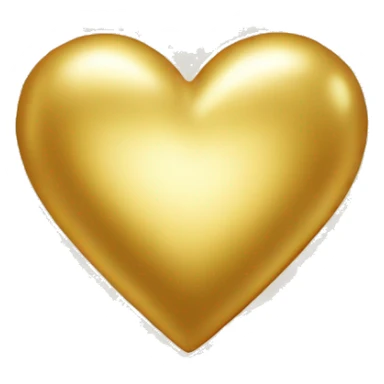 Shining gold Heart  sticker