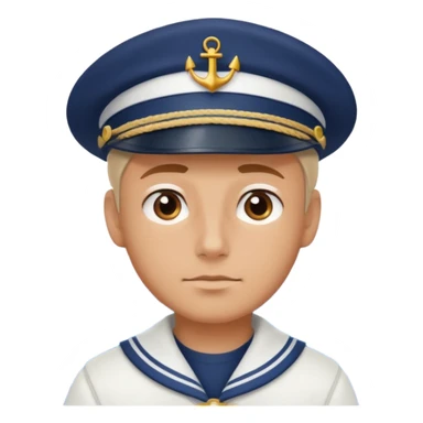 моряк наблюдающий  за морем уверенный в себе sticker