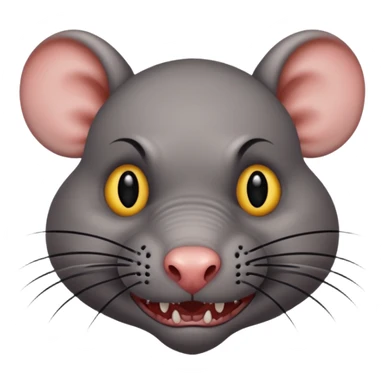 tattooed-scary-looking-rat-with-heavy-face-tattoes sticker