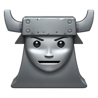 Anvil with a face sticker