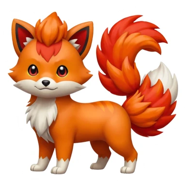 Litten-Growlithe-Vulpix-fusion sticker
