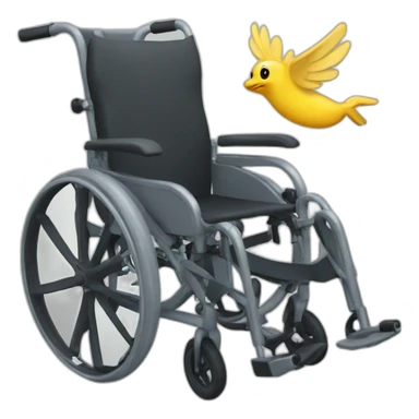 flying wheelchair sticker