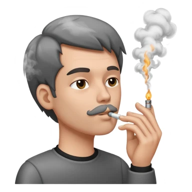 En train de fumer  sticker