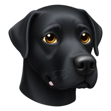 black lab superhero mask sticker