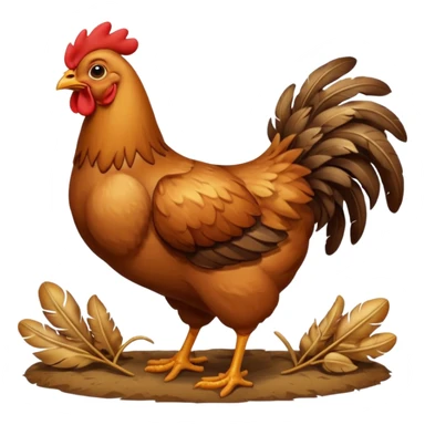 chicken eat sticker