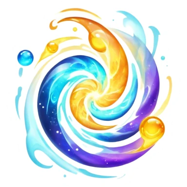 gravity elemental sticker