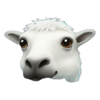 Un alpaga sous l'eau sticker