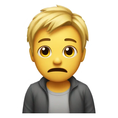 Scared and sweaty sticker