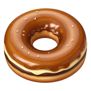 rosquinha marrom sticker