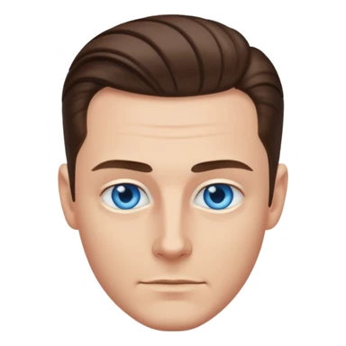 white dude with slick back hair sticker