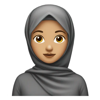 girl wearing hijab sticker