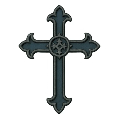 goth cross sticker