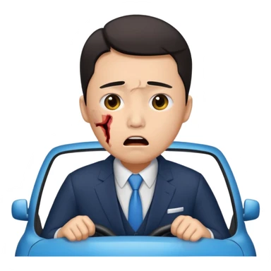 Chinese driver in accident sticker