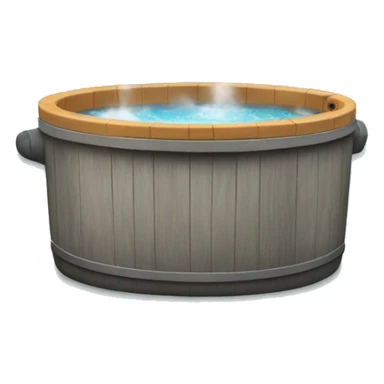 hot tub with steam sticker