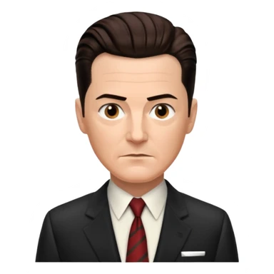 agent cooper from twin peaks sticker