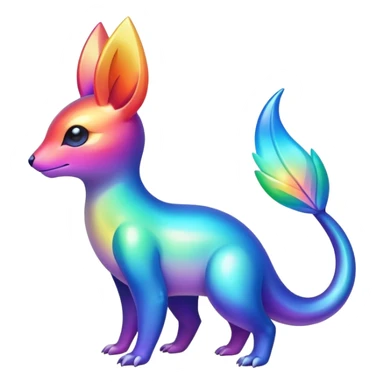  Iridescent gradient fakemon-creature  sticker