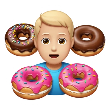 Me Drooling over donuts  sticker