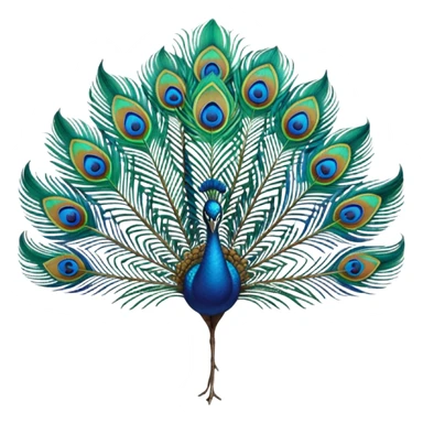 Peacock Feather small  sticker