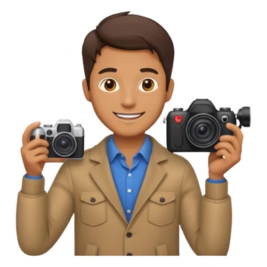 man with Camera, different outfit sticker