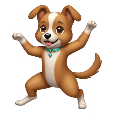 Dog dancing sticker