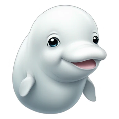 Sad beluga sticker