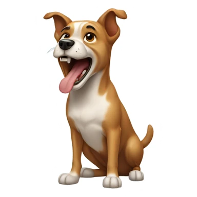 dog barking sticker