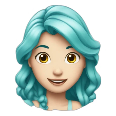 Alice avec ariel sticker