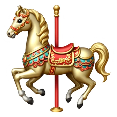 Chinese new year 马，旋转木马🎠 sticker